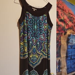 Elegant Multicolor Sleeveless Dress
